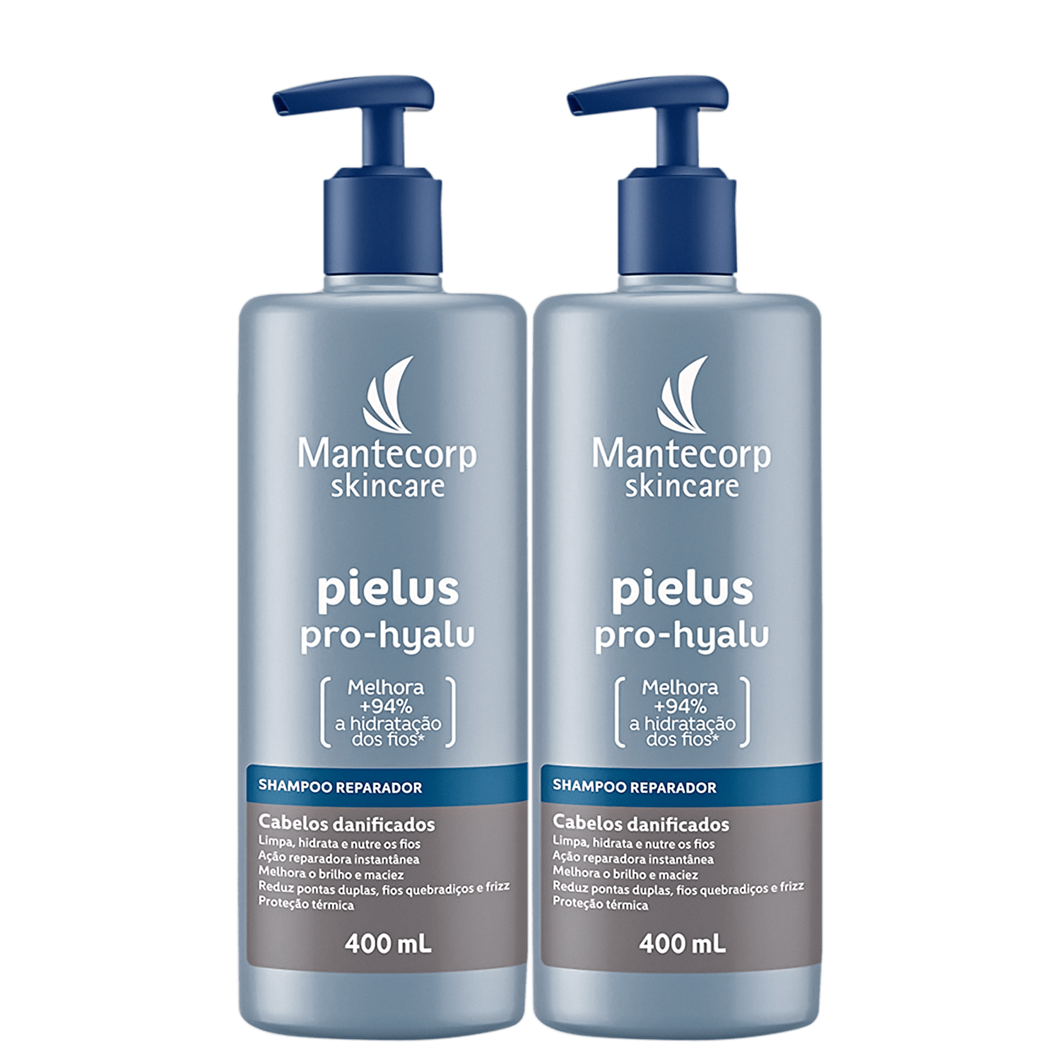 Kit Mantecorp Pielus Pro-Hyalu Double Shampoo (2 Unidades)
